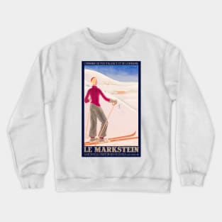 Le Markstein France Vintage Poster 1930 Crewneck Sweatshirt